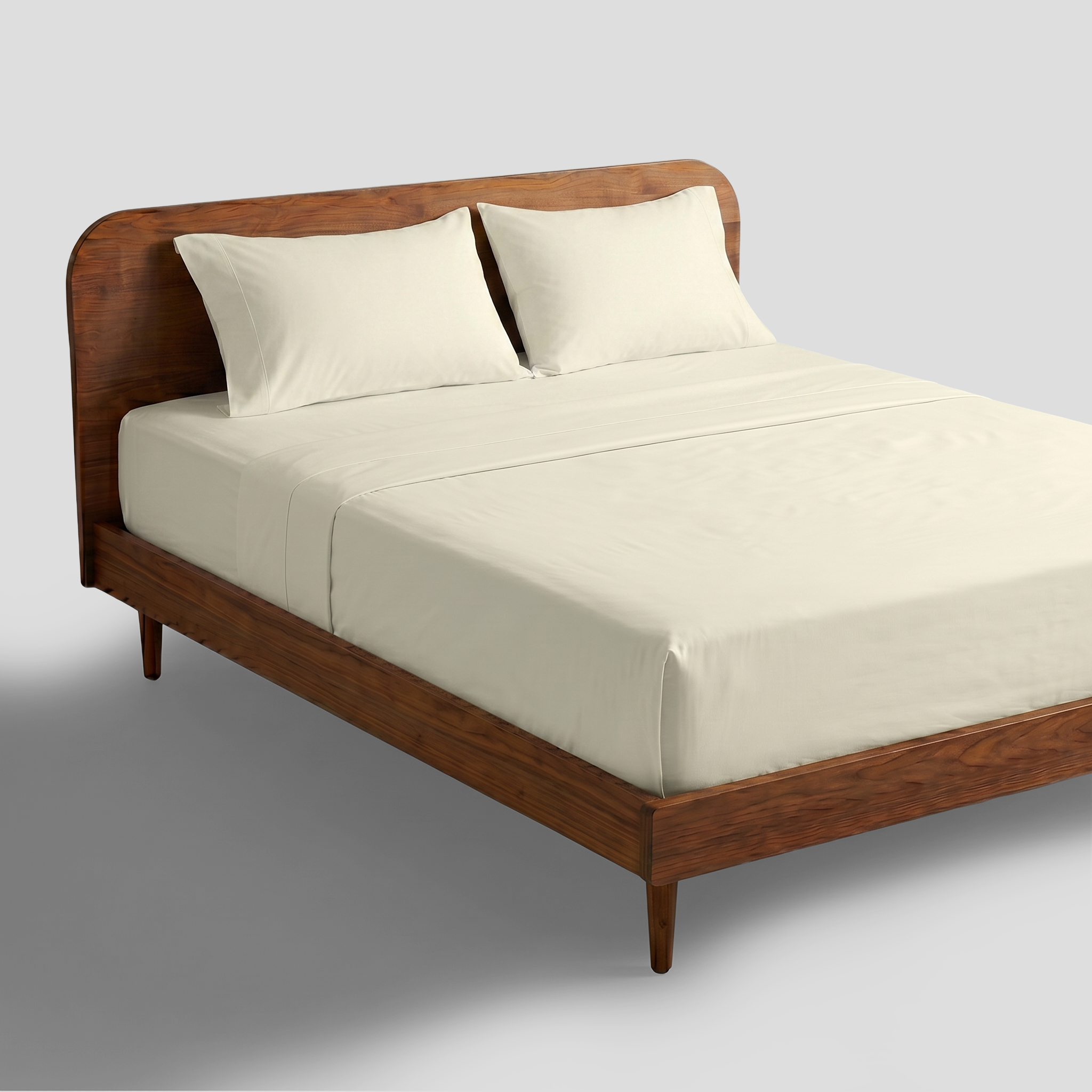 Ivory Crisp Cool Organic Percale Sheet Set