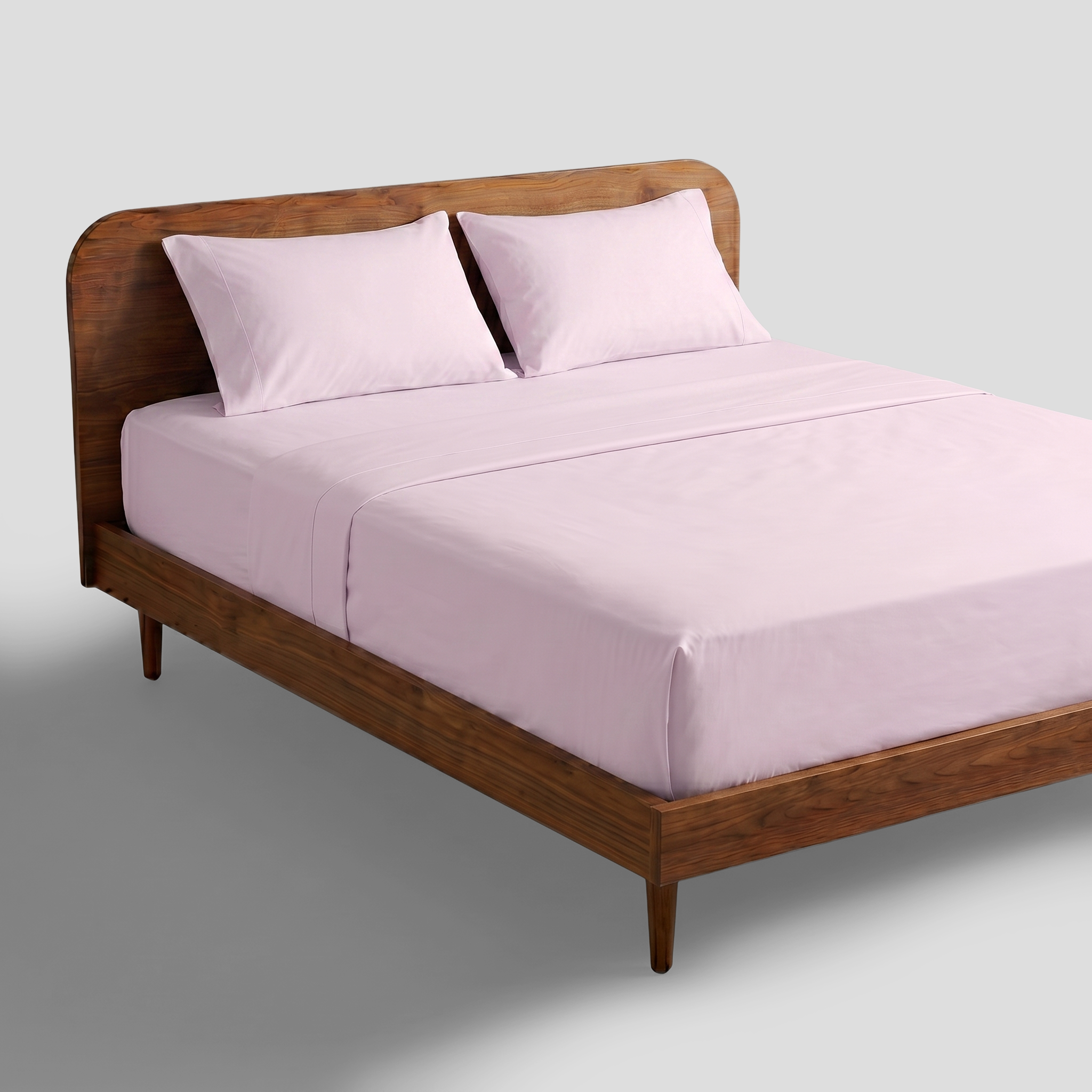 Soft Blush Crisp Cool Organic Percale Sheet Set