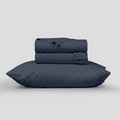 Nightfall Crisp Cool Organic Percale Sheet Set