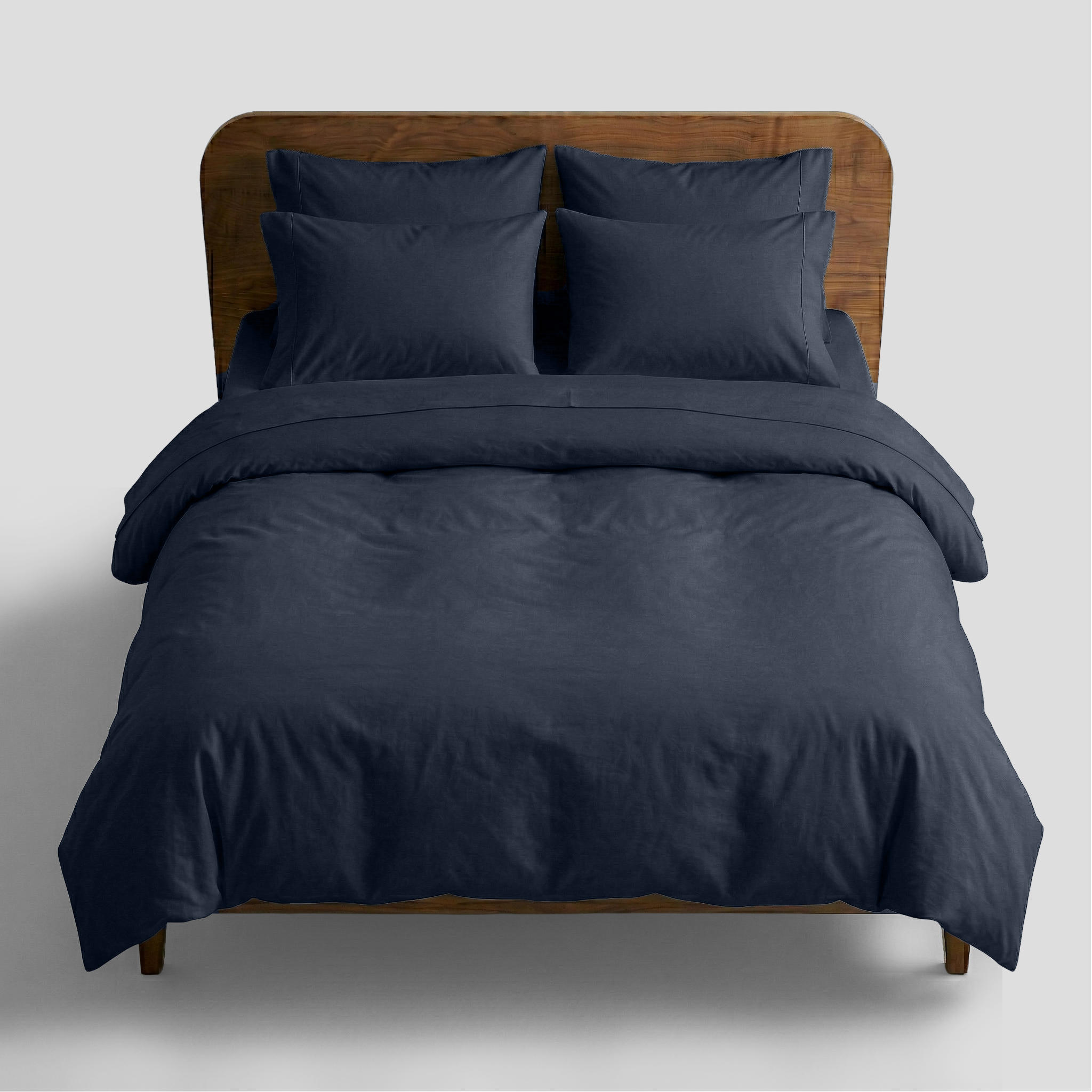 Nightfall Crisp Cool Organic Percale Duvet Set