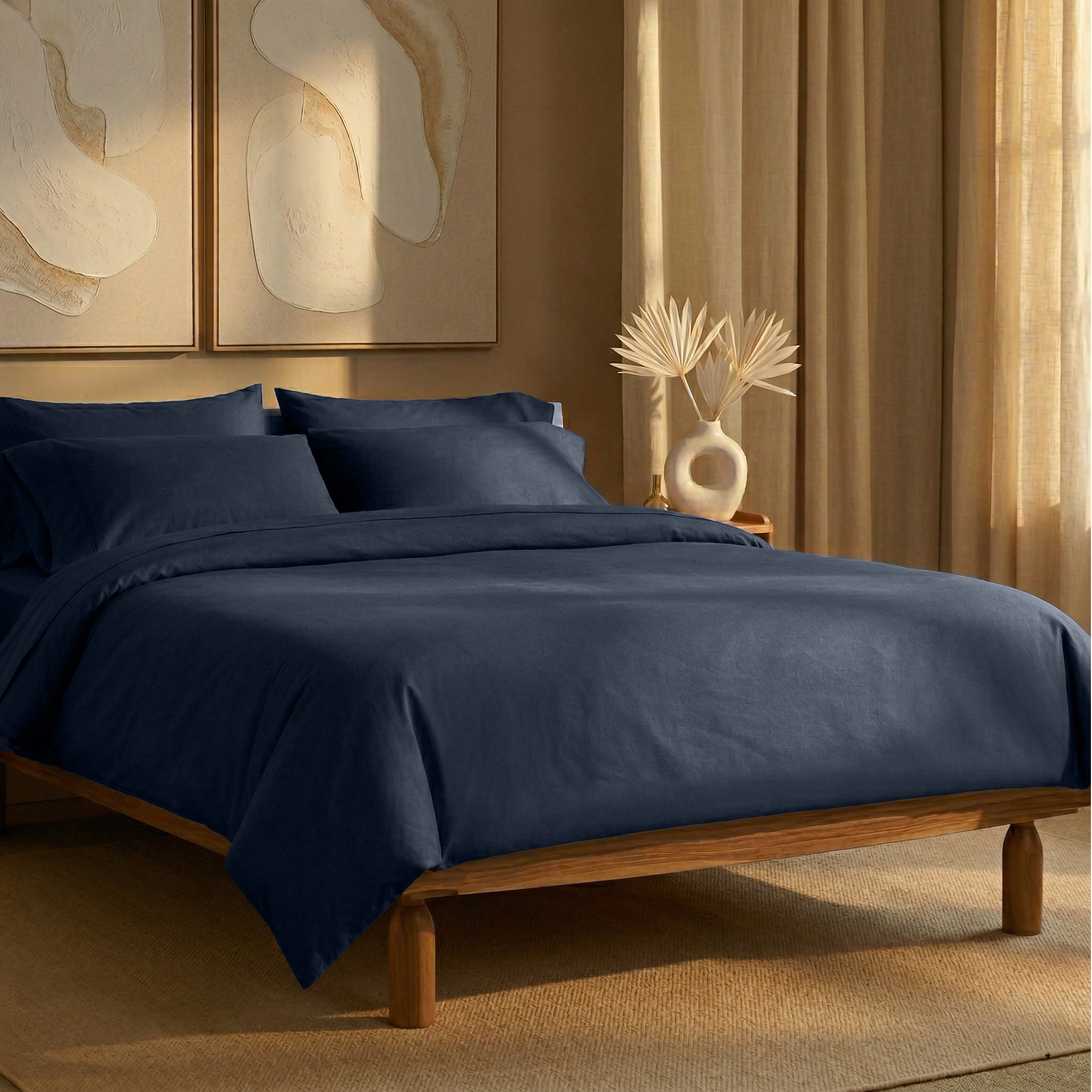 Nightfall Organic Cotton Percale Oxford Pillowcases