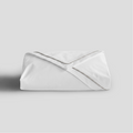 Light Grey Piped Percale Flat Sheet