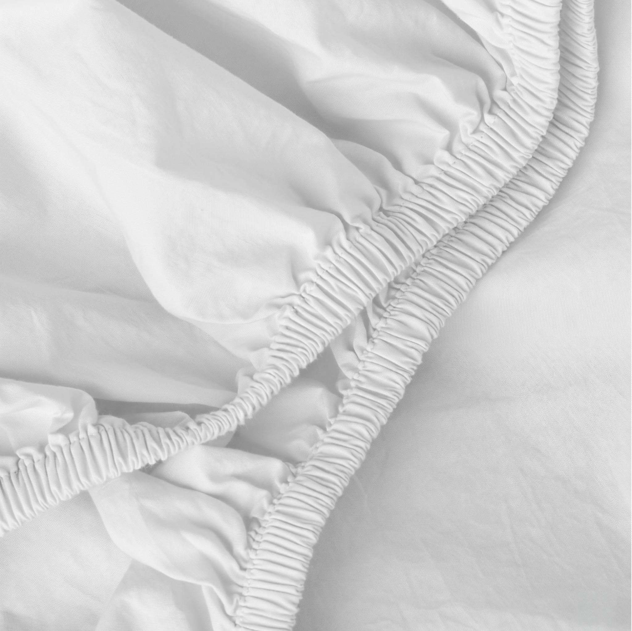 White Organic Cotton Percale Extra Deep Fitted Sheet