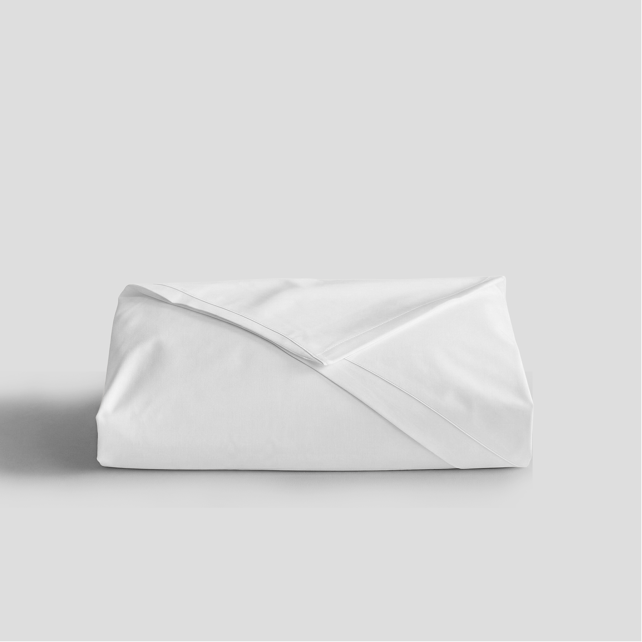 White Organic Cotton Percale Flat Sheet