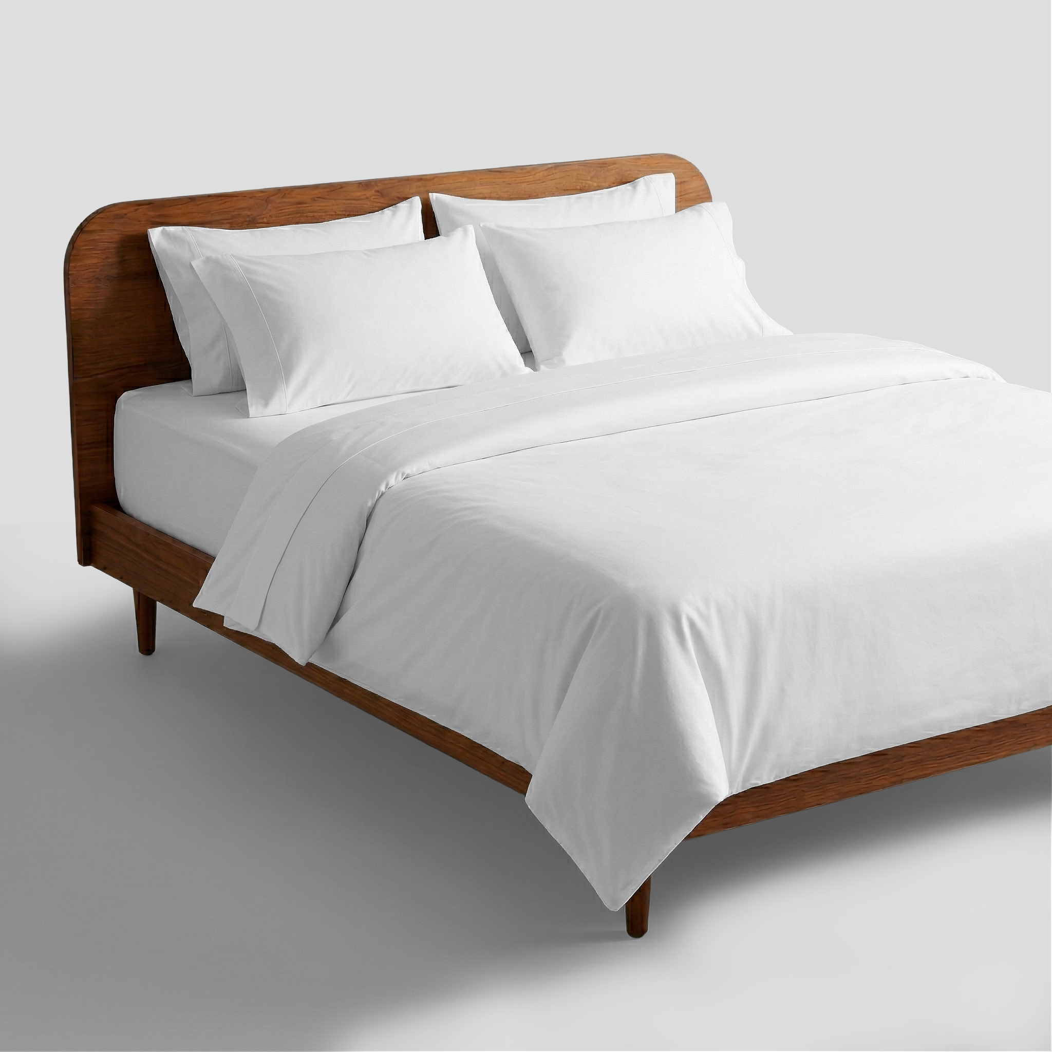 White Organic Cotton Percale Extra Deep Fitted Sheet